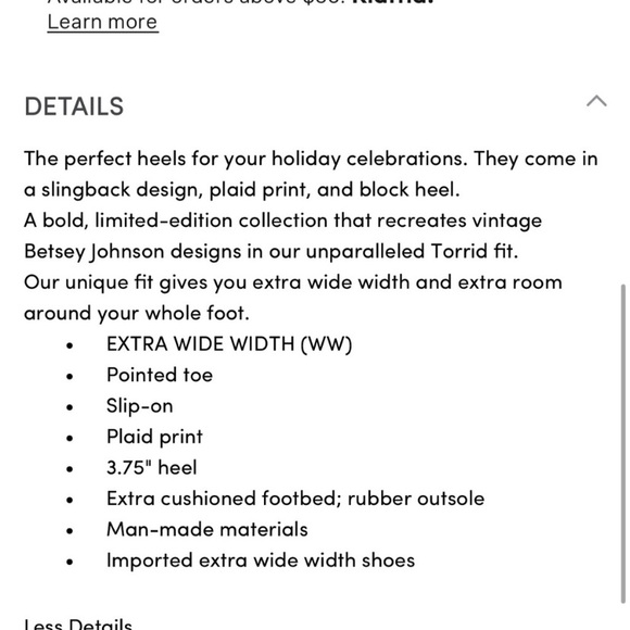 Torrid Betsey Johnson WW width size 10.5 NWT - Picture 2 of 9